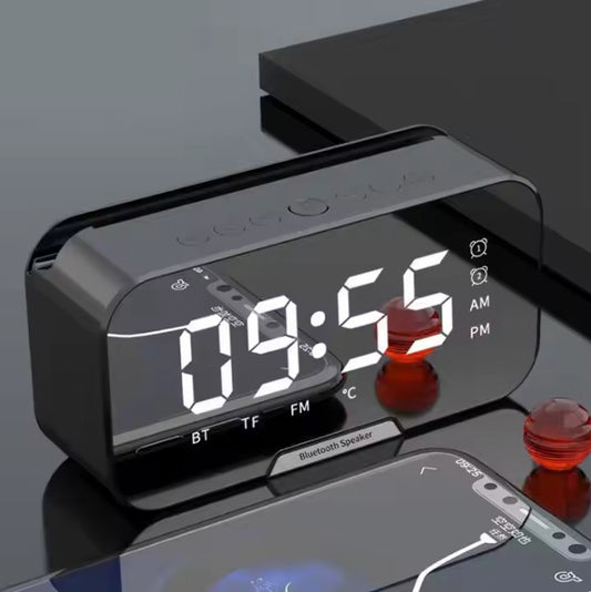 Digital Alarm Clock With Bluetooth Speakers and FM Radio