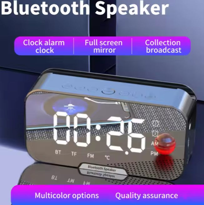 Digital Alarm Clock With Bluetooth Speakers and FM Radio